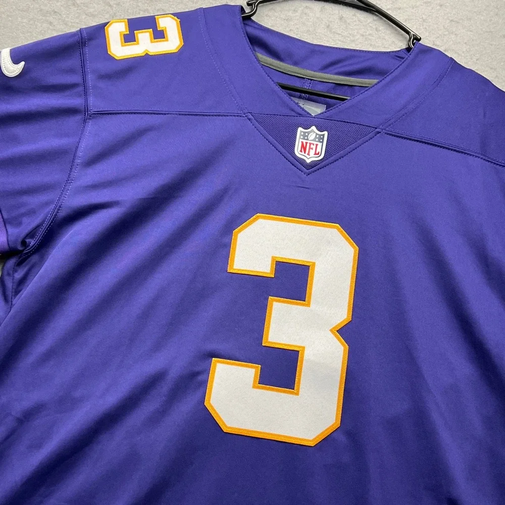 Nike Jordan Addison Minnesota Vikings Purple Game Jersey Mens Small #3‎ NFL New